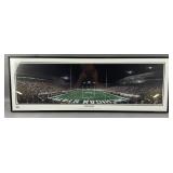 Framed Michigan State End Zone Panoramic View