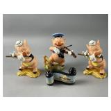 Walt Disney Collection Three Little Pigs Figurines