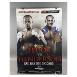 Signed Fedor vs Henderson Strikeforce M1 Poster