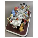 Signed ï¿½93 Disney "Family Dinner" Porcelain Bisque