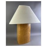 Vintage Burl/Birds Eye Maple Table Lamp
