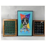 Vtg Framed Menu "Official All-Star Cafe" & More