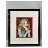 Framed/Signed Photo of Actress Sharon Stone