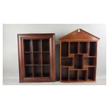 Vintage Curio Shelves