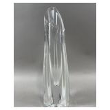 Vintage Signed Baccarat Crystal Rose Bud Vase