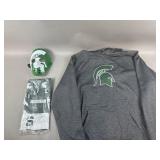 Michigan State Hoodie, Flag & Hockey Mask