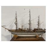 Vintage Amerigo Vespucci Wooden Ship Ship
