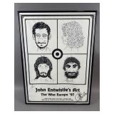 Signed John Entwistle The Who 97ï¿½ Tour Poster