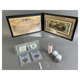 US Currency Selection Half Dollars, $2 Bill & More