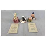 Tinkerbell, Flower, Little Pig Figurines