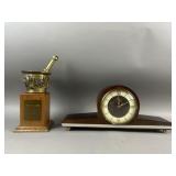 Vintage Forestville Wooden Mantel Clock & More
