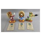 Walt Disney Three Caballeros Figurines