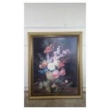 Reproduction of Still Life with Flowers and Grapes