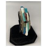 Sterling Silver Cuff Bracelet featuring Antique