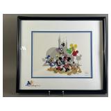 1996 Disney World 25th Anniversary Framed  Sericel