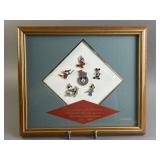 Framed 5th Annual Disneyana Convention Lapel Pins