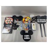 Vtg Disney Collectors Plates, Pins, Jewelry & More