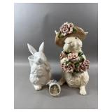 Vtg Kaldun & Bogle Ceramic Bunny Rabbit & More