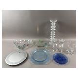 Signed Oleg Cassini Crystal Candle Holders & More