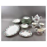 Vintage Royal Doulton Floradora Green China Set