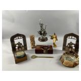 Brass Bookends, MCM Ashtray & More Decor