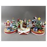 Vintage Disney Grolier Christmas Ceramic Figurines