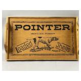 Vtg Pointer Smokeless Powder Wide Serving Tray