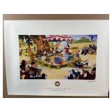 Vtg Signed Disney Band Concert In The Park Print