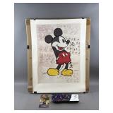 Signed Limited Edition Mickey Mouse Poster