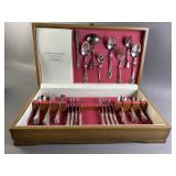 63pcs. Reed & Barton "Daesden Rose" Flatware