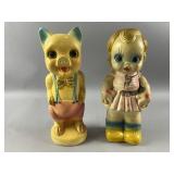 Antq Carnival Chalkware Piggy Banks
