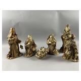 Vintage Paper Mache Nativity Set