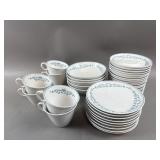Vtg Fransician "Blue Fancy" China Set