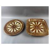 Signed Good Earth Ceramic Plate & Bowl