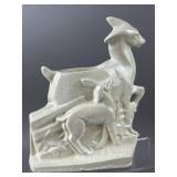 Charles Lemanceau Antique "The Two Does" Planter