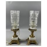 Vintage Electrical Mantel Lamp Pair