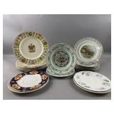 Vtg Imperial Crown China Wildlife Plates & More