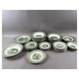 Vintage Colonial Homestead China Set By Royal