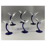 Set of 6 Libby Bravura Martini Glasses