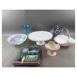 Vintage Fenton Silver Crest Cake Platter & More