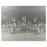 Vtg Etched Grapevine Wine Glasses & More