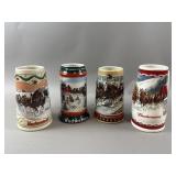 Vintage Budweiser Steins