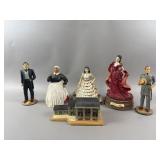 Vintage Gone With The Wind Ceramic Figurines