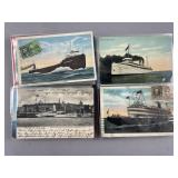 Lot of Antique Ship Postcards