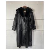 Womenï¿½s Donna Pelle Leather Trench Coat