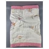 Vintage Hand-embroidered Baby Quilt