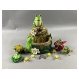 Vintage Frog Water Fountain & More
