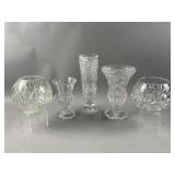 Vintage Price Footed Glass Vase & More