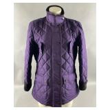 LRL Womenï¿½s Purple Diamond-quilted Field JKT