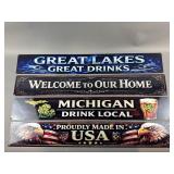 Decorative Metal Signs - Drink Local & More